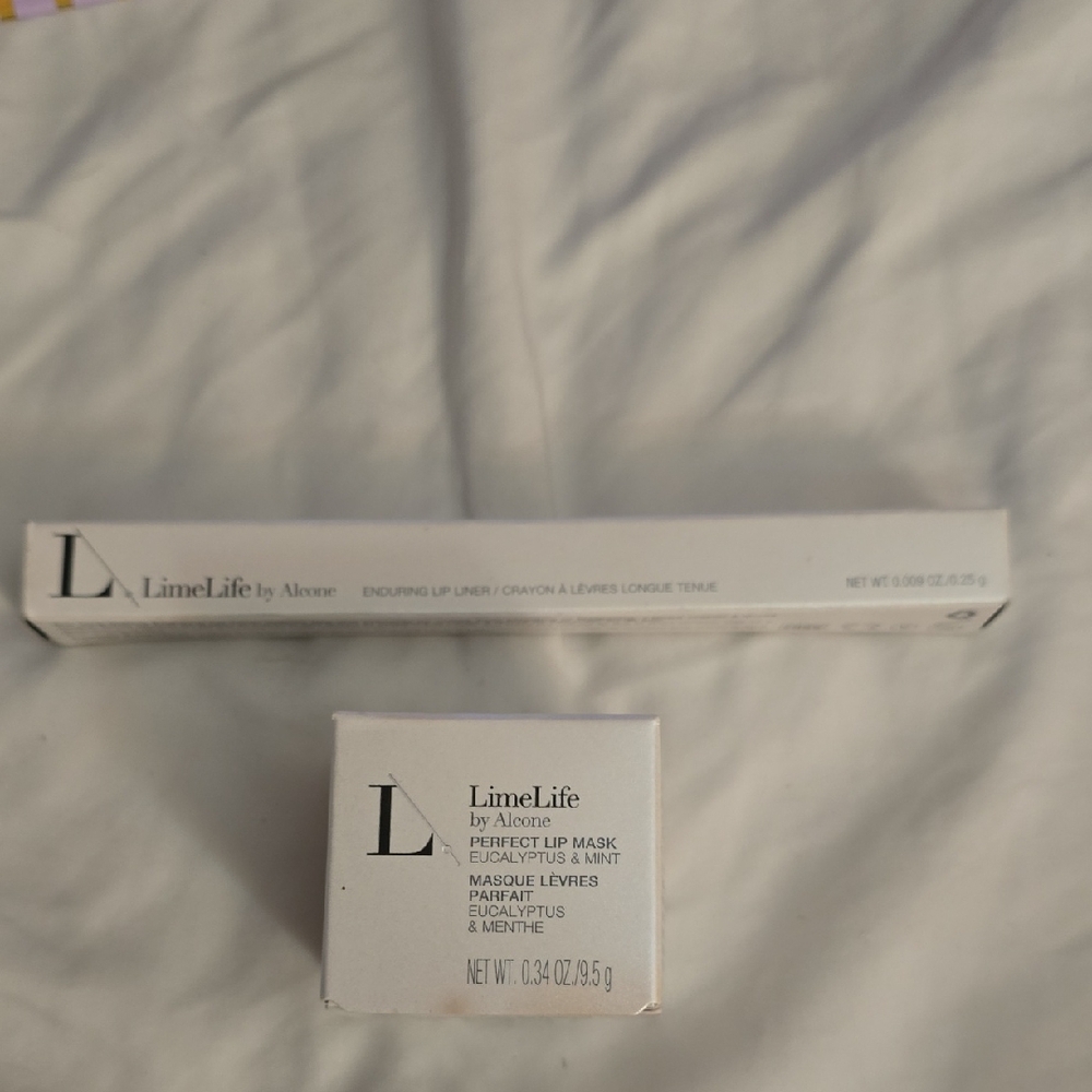 LimeLife By Alcone Enduring Lip Liner In Honey With Perfect Lip Mask.